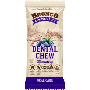 12 FOR $10: Bronco Dental Chew Blueberry Dog Treat 18g