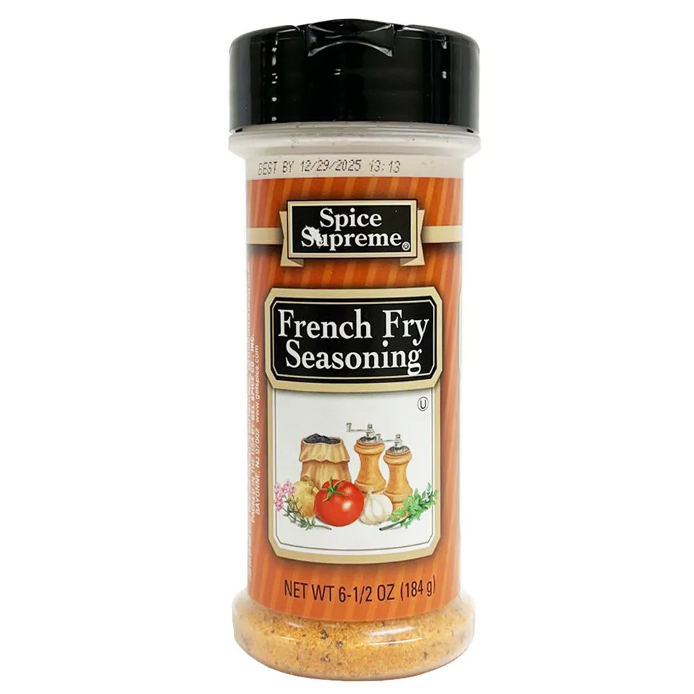2 Spice Supreme French Fry Seasoning 6.5oz Seasoned Fries Dry Rub Meats Veggies