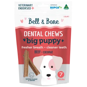 Bell & Bone Big Puppy Dental Chews Beef 7 Pack