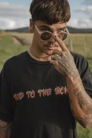 BILLY BONES CLUB BAD TO THE BONES UNISEX TEE - VINTAGE BLACK