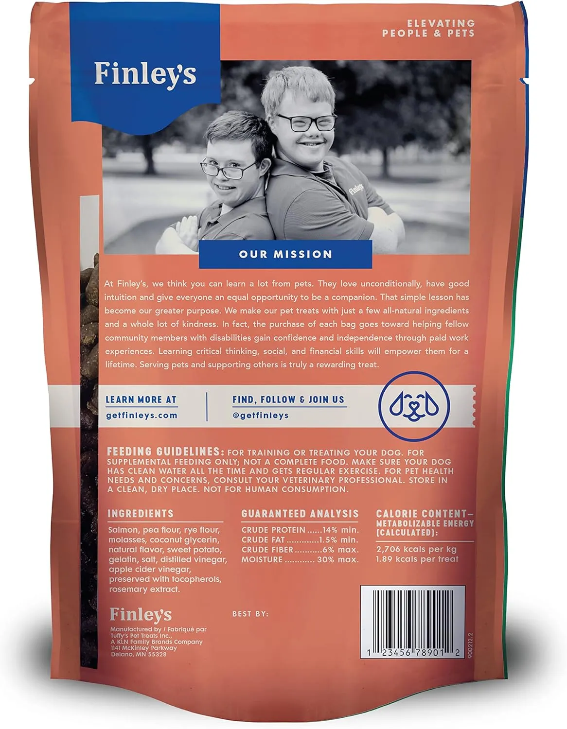 Finley's Barkery Salmon Recipe Soft Chew Training Bites Dog Treats, 6-oz