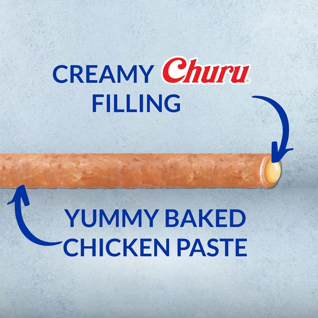 Inaba Churu Rolls Chicken Recipe wraps Chicken with Salmon Dog Treats, 0.42-oz x pack of 8 Tubes