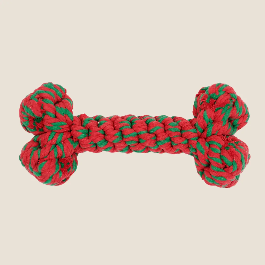 Jax & Bones - Holiday Rope Bone
