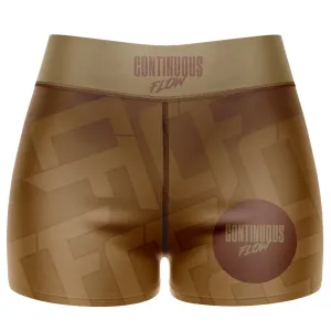 Jelly Beans High Waisted Waisted Women's Training Shorts Brown