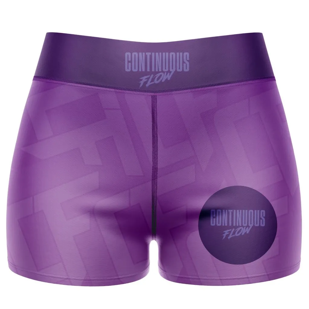 Jelly Beans High Waisted Waisted Women's Training Shorts Purple