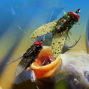 Last Day Promotion 49% OFF - Simulated Flies Fishing Attractor Bait Hook
