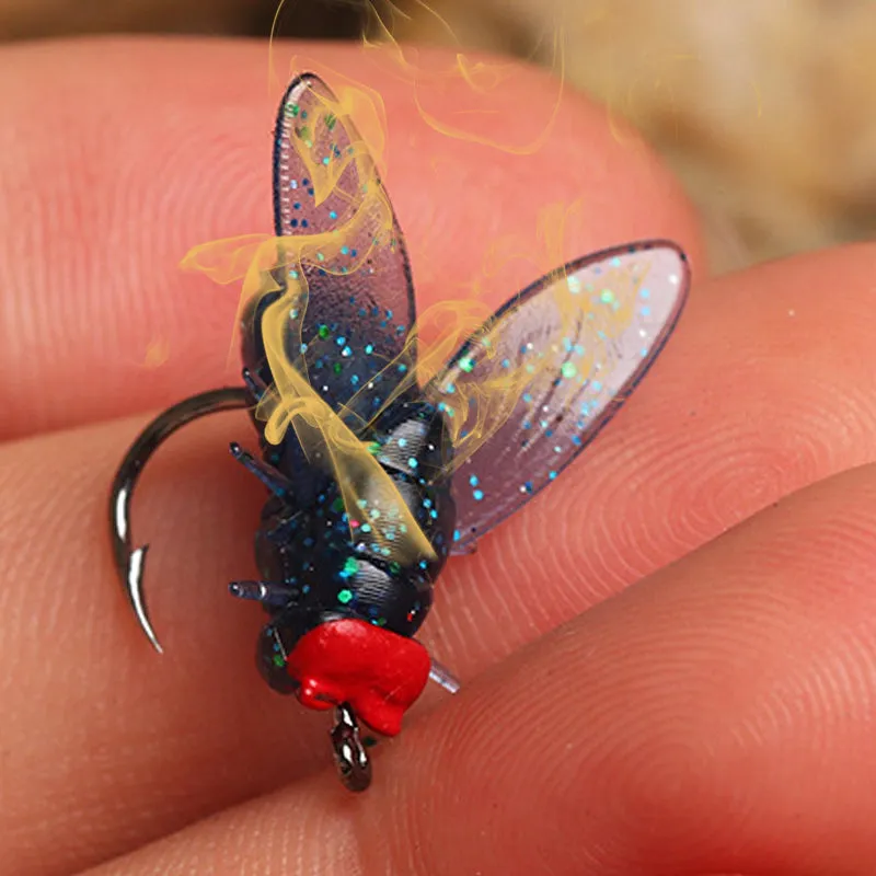 Last Day Promotion 49% OFF - Simulated Flies Fishing Attractor Bait Hook