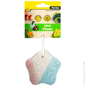 Pet One Small Animal Lava Star Chew Hanging