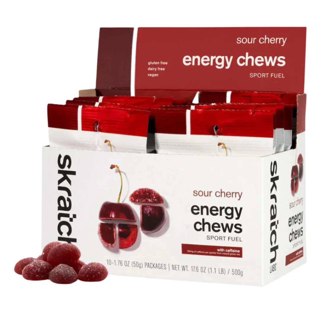 Skratch Labs - Sport Energy Chews - Sour Cherry (with caffeine)