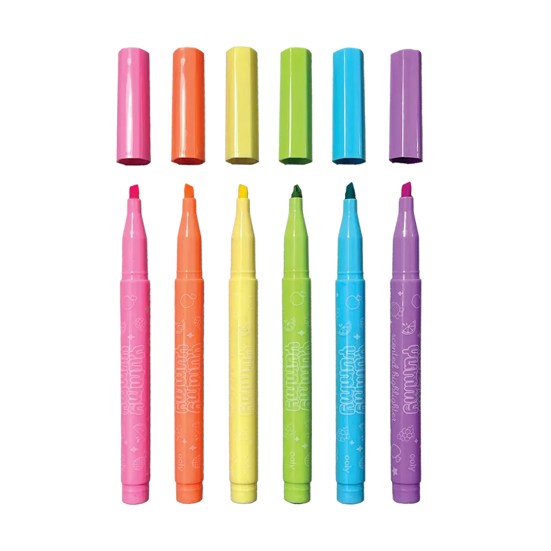 yummy yummy scented highlighters - set of 6