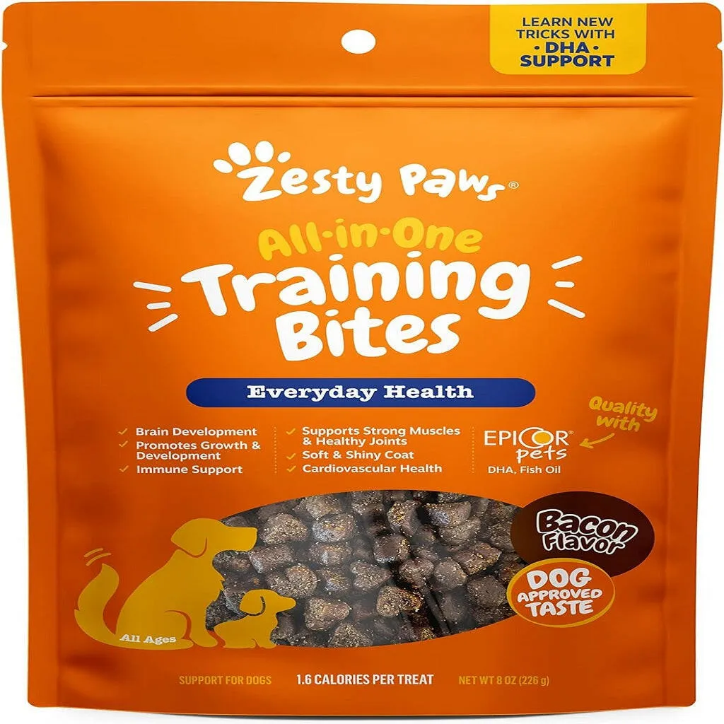 Zesty paws All-in-One Bacon Flavored Multivitamin Training Bites for Dogs (8 oz)